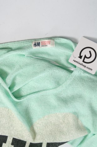 Kinderpullover H&M, Größe 10-11y/ 146-152 cm, Farbe Grün, Preis 8,63 €