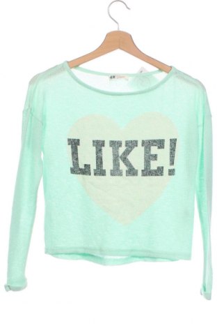 Детски пуловер H&M, Размер 10-11y/ 146-152 см, Цвят Зелен, Цена 9,30 лв.