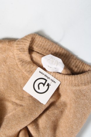 Детски пуловер Zara, Размер 13-14y/ 164-168 см, Цвят Кафяв, Цена 7,80 лв.