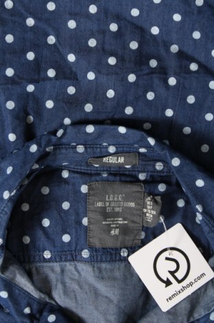 Мъжка риза H&M L.O.G.G., Размер S, Цвят Син, Цена 29,00 лв.