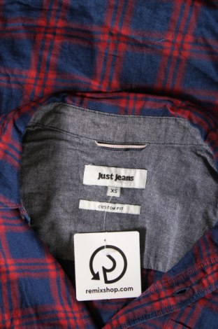 Ανδρικό πουκάμισο Just Jeans, Μέγεθος XS, Χρώμα Πολύχρωμο, Τιμή 14,85 €