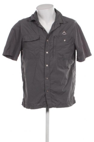Ανδρικό πουκάμισο K-Way, Μέγεθος L, Χρώμα Γκρί, Τιμή 13,34 €