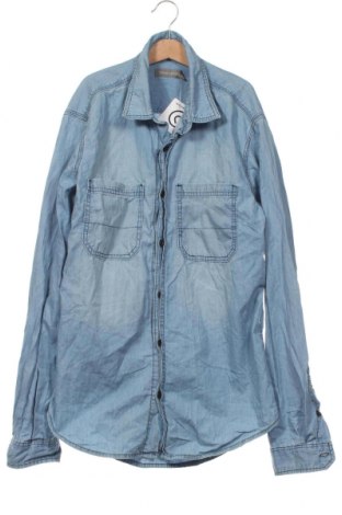 Herrenhemd Poco Loco, Größe S, Farbe Blau, Preis € 3,44