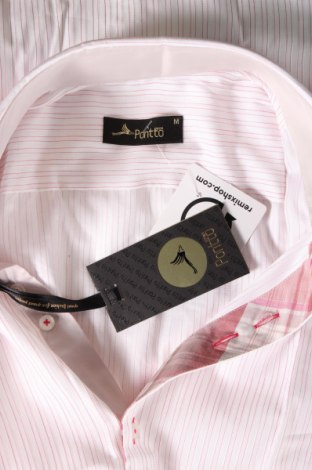 Ανδρικό πουκάμισο Pontto, Μέγεθος M, Χρώμα Λευκό, Τιμή 44,54 €