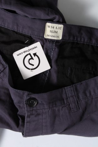 Мъжки панталон Denim Co., Размер M, Цвят Син, Цена 29,00 лв.