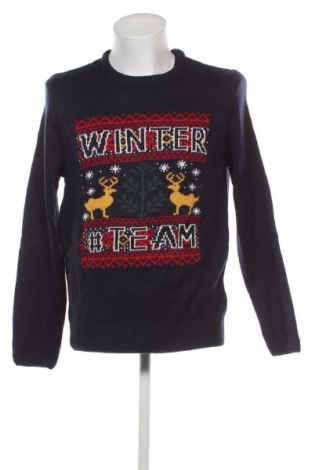 Ανδρικό πουλόβερ In Extenso, Μέγεθος L, Χρώμα Μπλέ, Τιμή 5,38 €