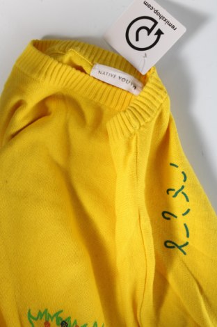 Мъжки пуловер Native Youth, Размер S, Цвят Жълт, Цена 9,12 лв.