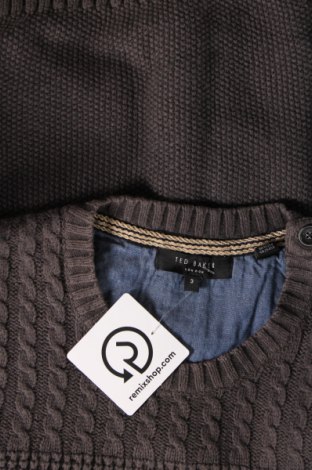 Мъжки пуловер Ted Baker, Размер M, Цвят Сив, Цена 25,11 лв.