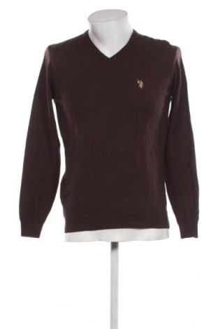 Męski sweter U.S. Polo Assn., Rozmiar S, Kolor Brązowy, Cena 155,33 zł