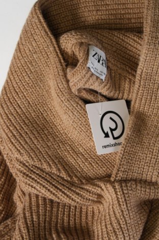 Мъжки пуловер Zara, Размер L, Цвят Бежов, Цена 8,28 лв.