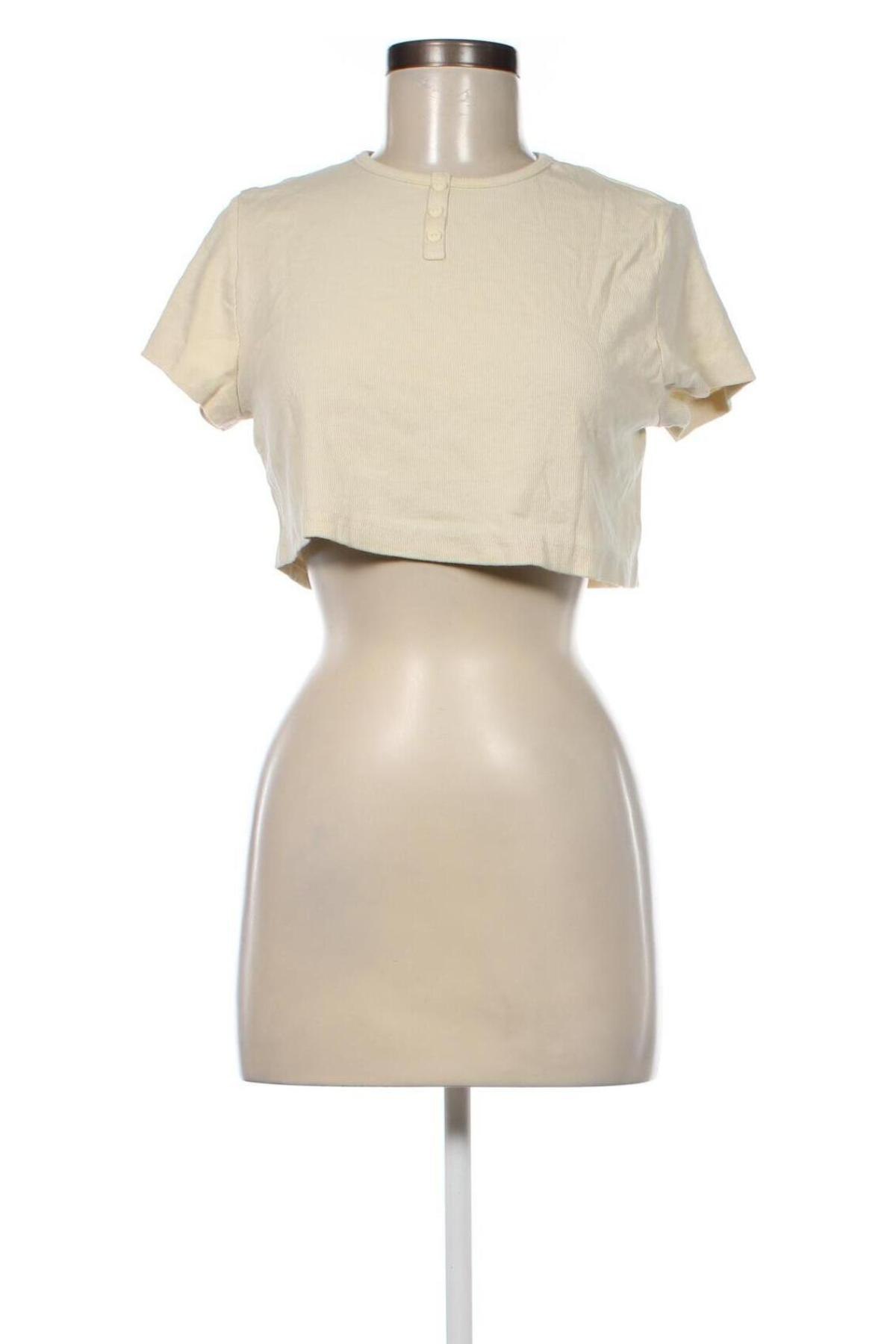 Damen Shirt H&M Divided, Größe L, Farbe Beige, Preis 2,78 €