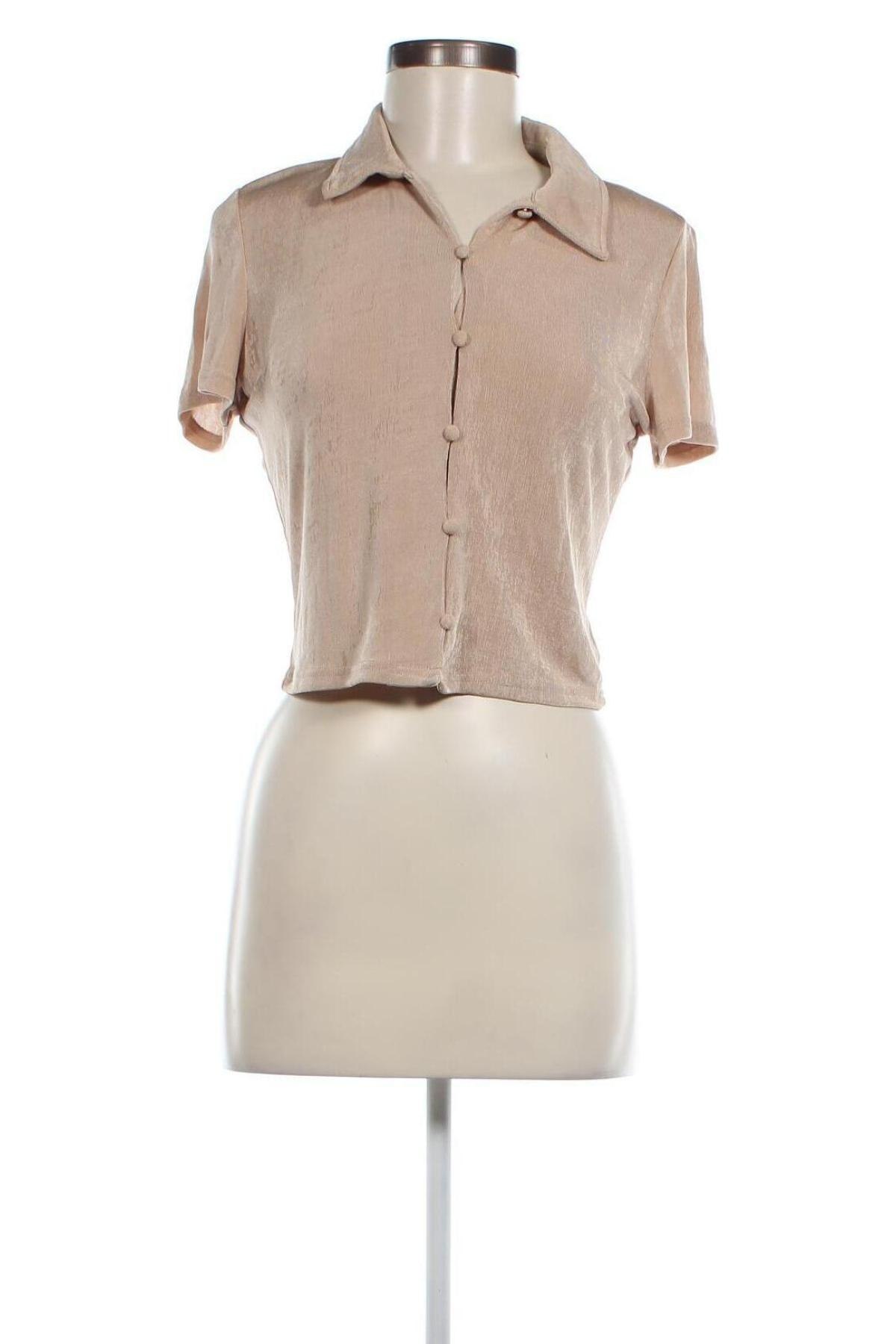 Damen Shirt H&M Divided, Größe L, Farbe Beige, Preis 3,31 €
