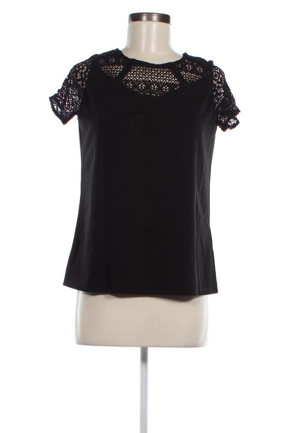 Дамска блуза Kiabi, Размер M, Цвят Черен, Цена 19,00 лв.