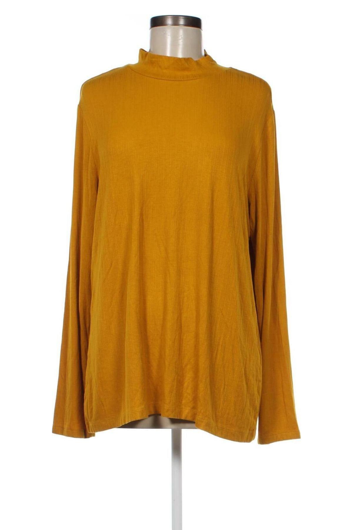Γυναικεία μπλούζα S.Oliver, Μέγεθος XL, Χρώμα Κίτρινο, Τιμή 4,82 €