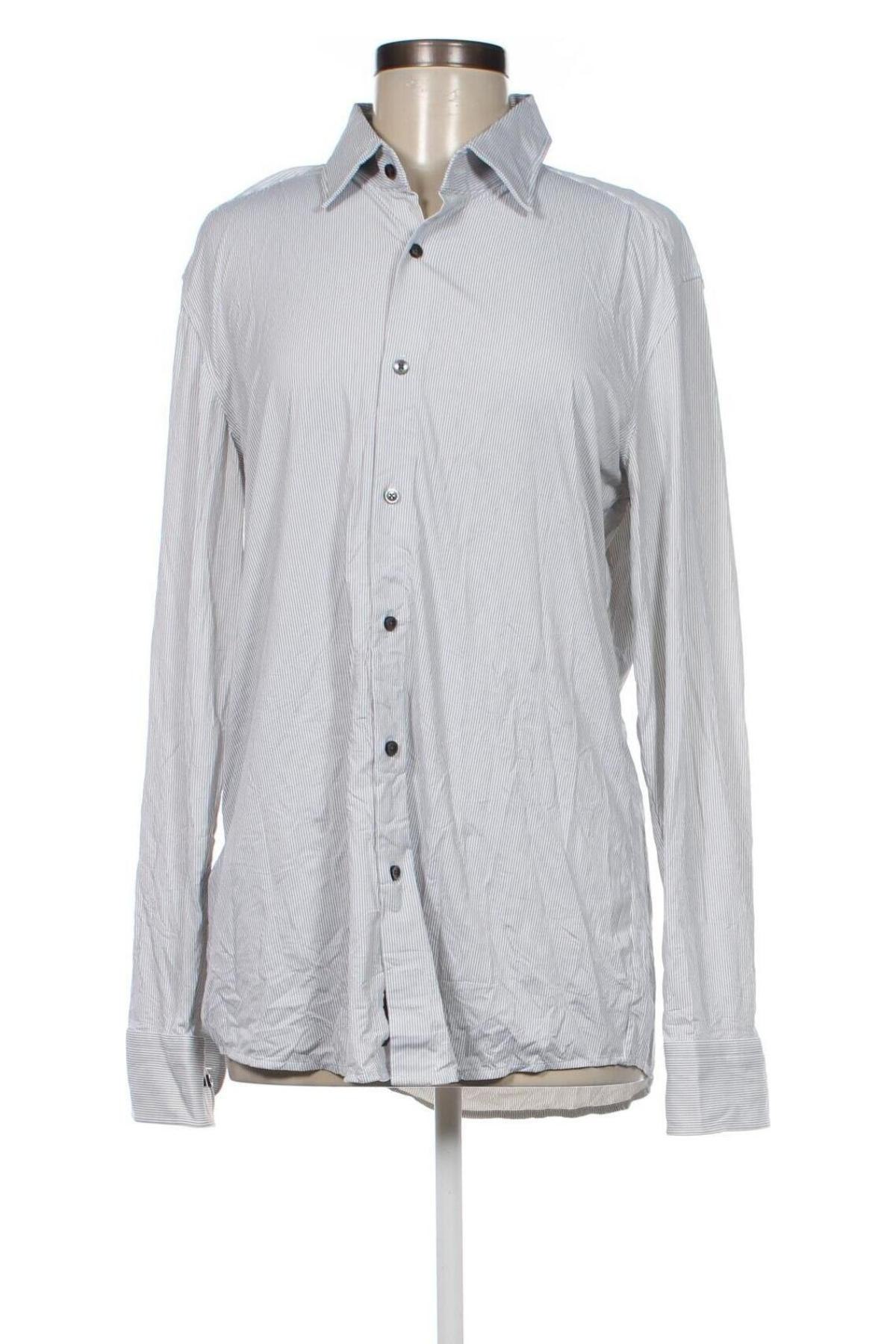 Γυναικείο πουκάμισο BOSS, Μέγεθος L, Χρώμα Γκρί, Τιμή 28,19 €