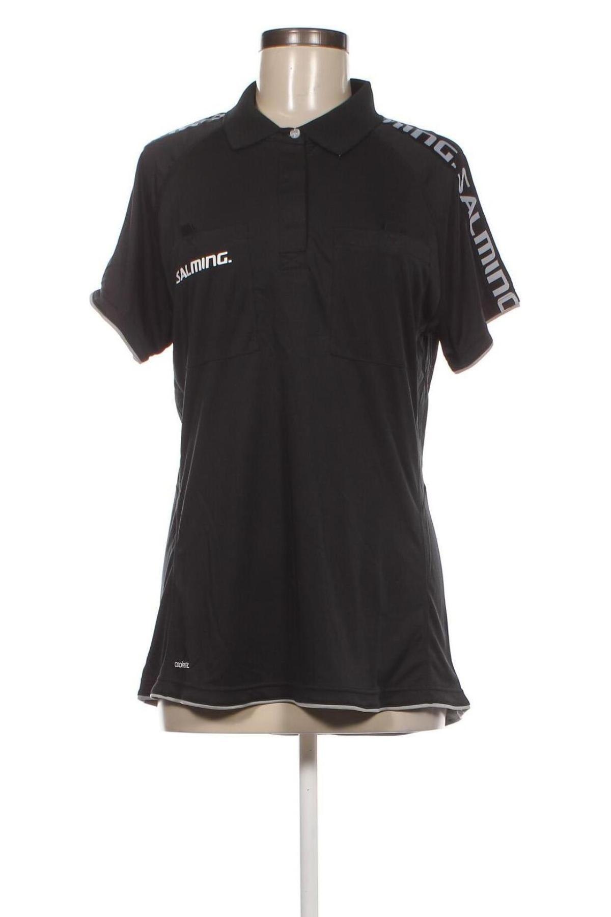 Γυναικείο t-shirt Salming, Μέγεθος L, Χρώμα Μαύρο, Τιμή 17,53 €