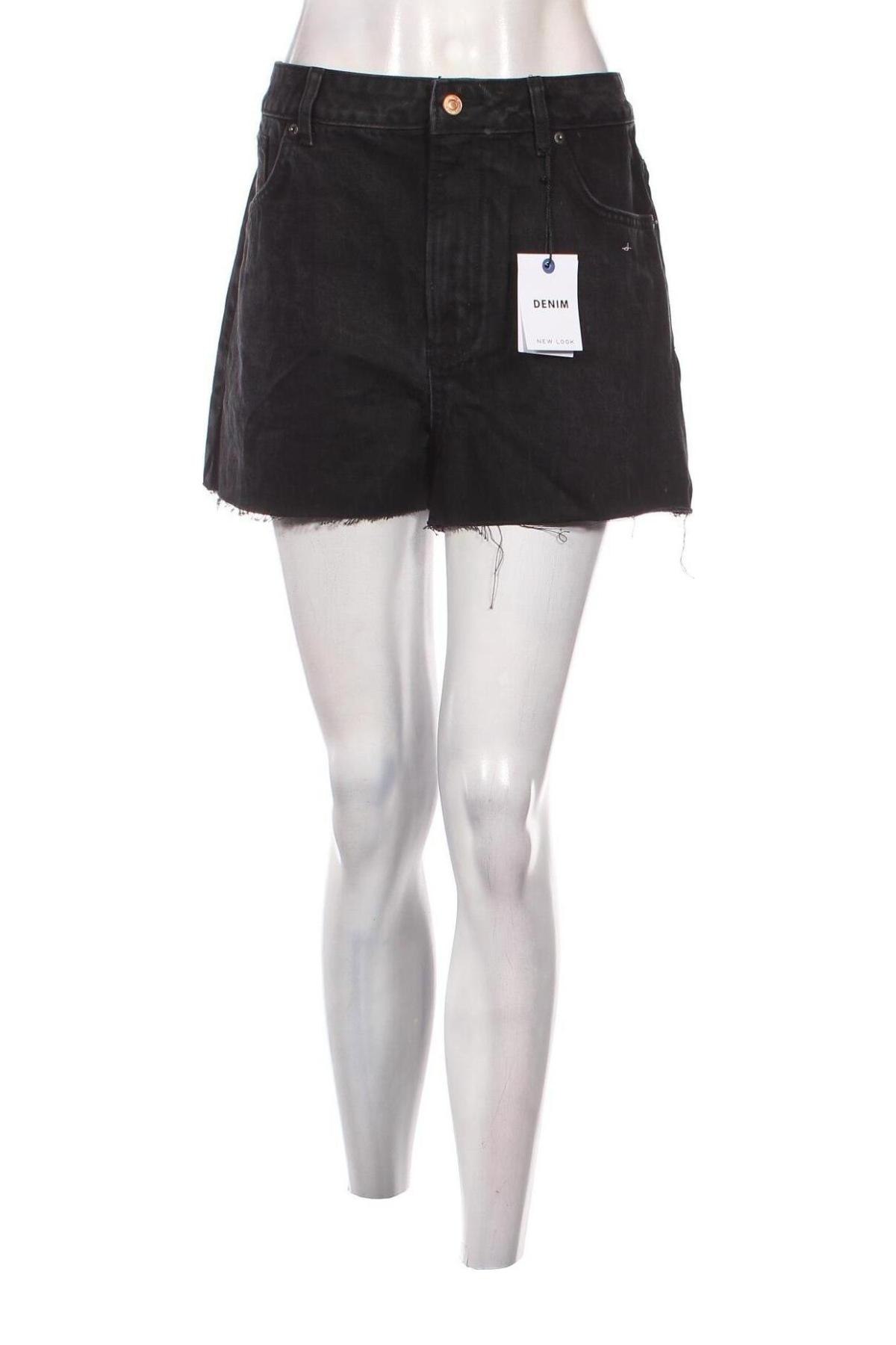 Дамски къс панталон New Look, Размер XL, Цвят Черен, Цена 31,00 лв.