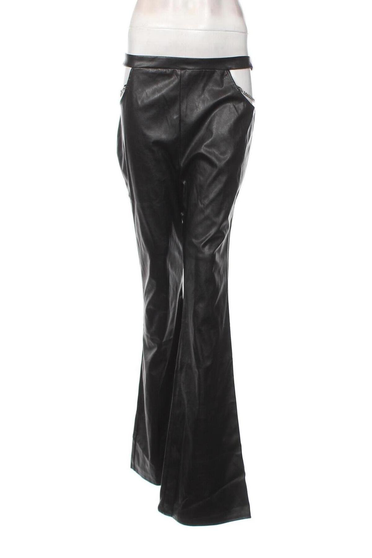 Γυναικείο παντελόνι δερμάτινο ASOS, Μέγεθος L, Χρώμα Μαύρο, Τιμή 11,66 €