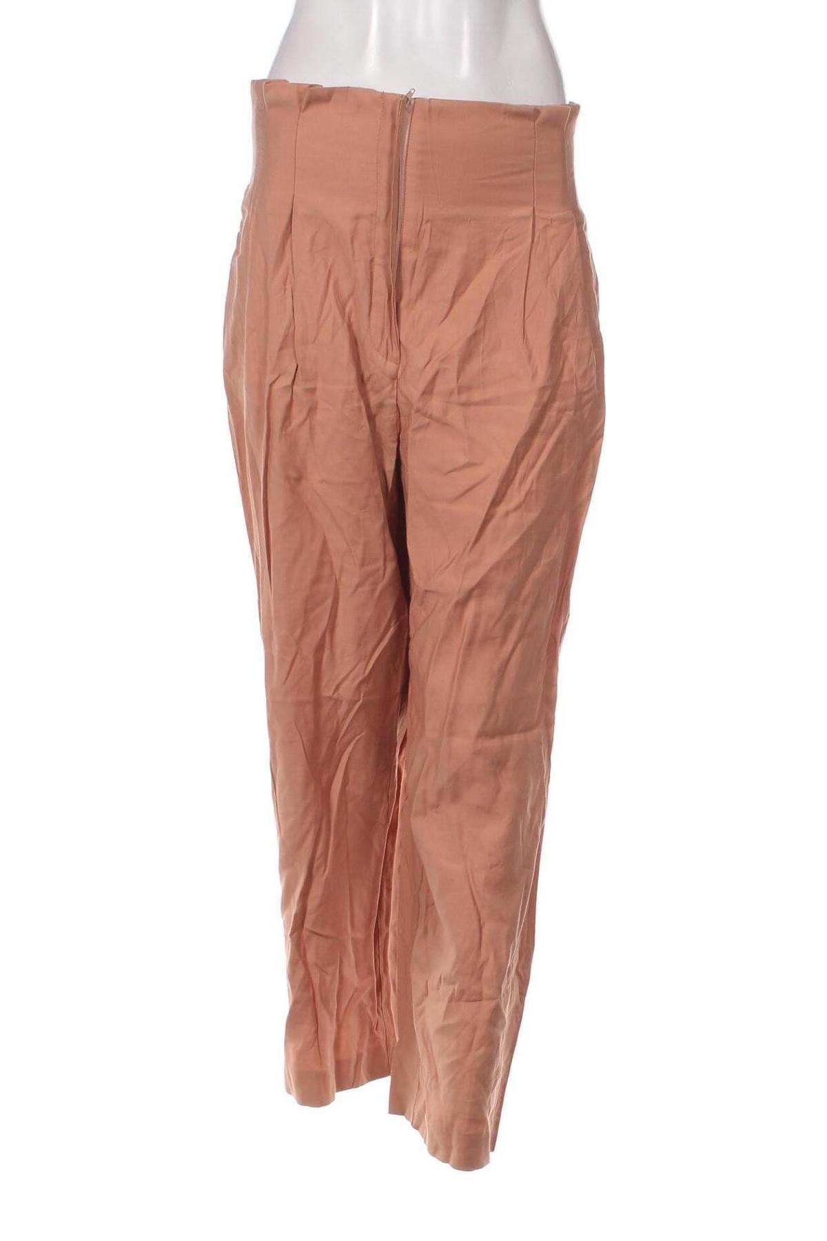 Дамски панталон Mango, Размер S, Цвят Бежов, Цена 7,44 лв.