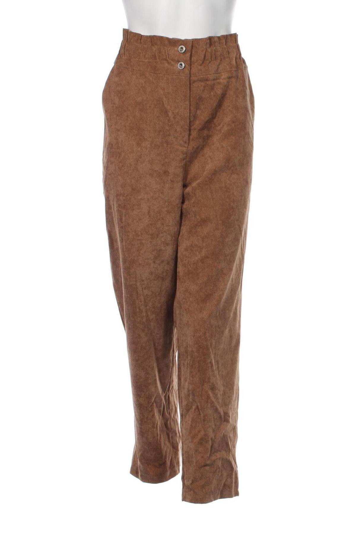 Γυναικείο κοτλέ παντελόνι Oviesse, Μέγεθος XL, Χρώμα Καφέ, Τιμή 4,98 €