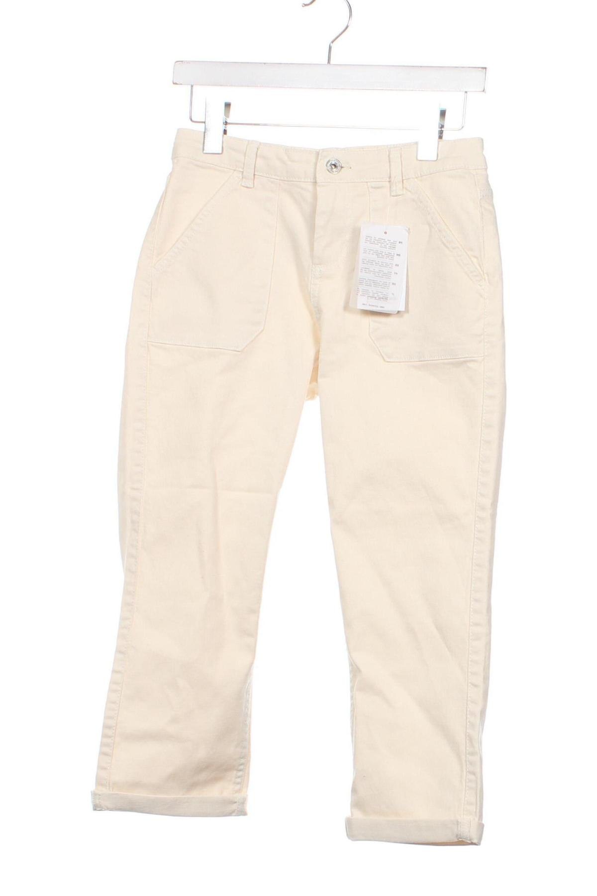 Pantaloni de femei Promod, Mărime S, Culoare Ecru, Preț 22,89 Lei