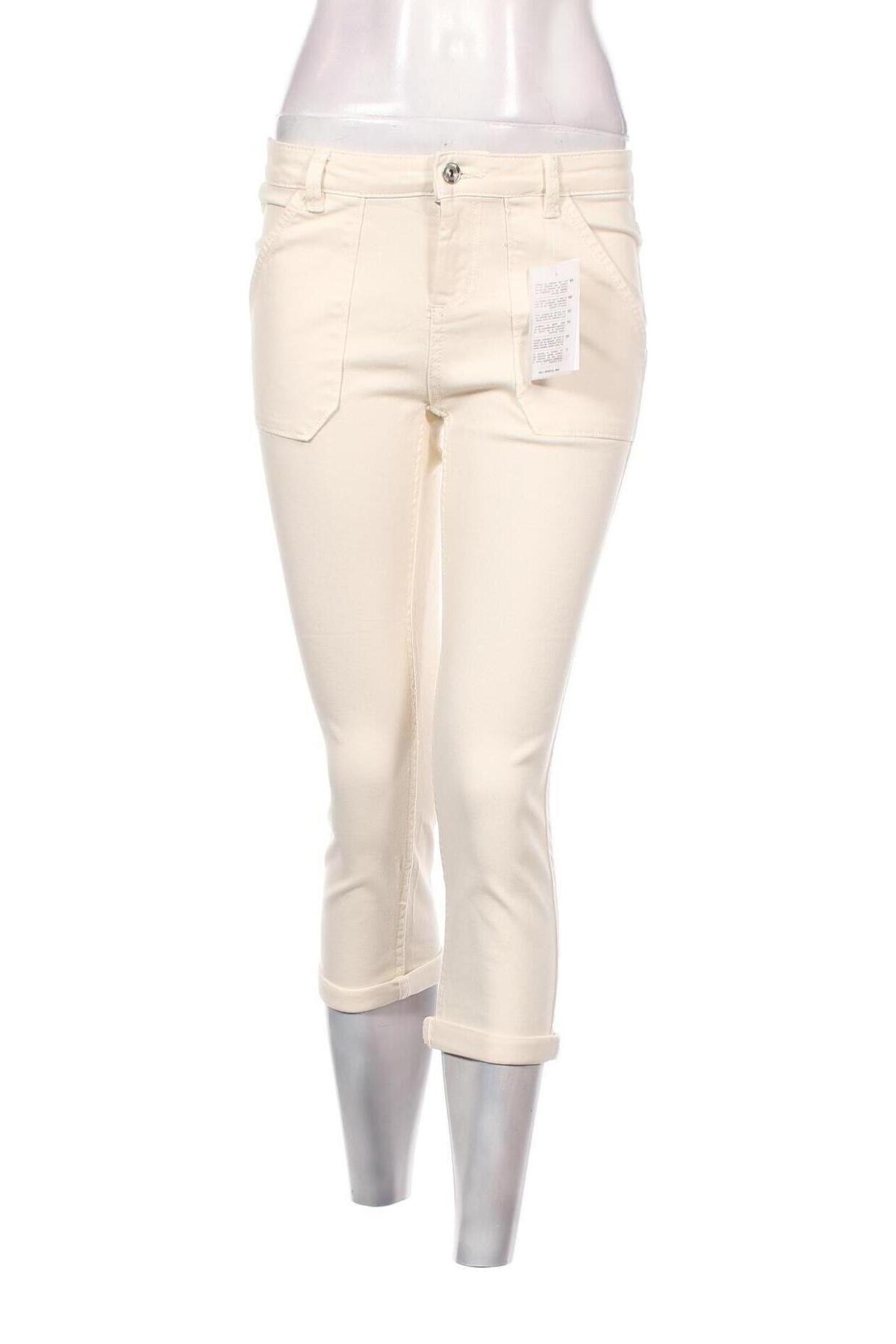 Pantaloni de femei Promod, Mărime S, Culoare Ecru, Preț 45,79 Lei