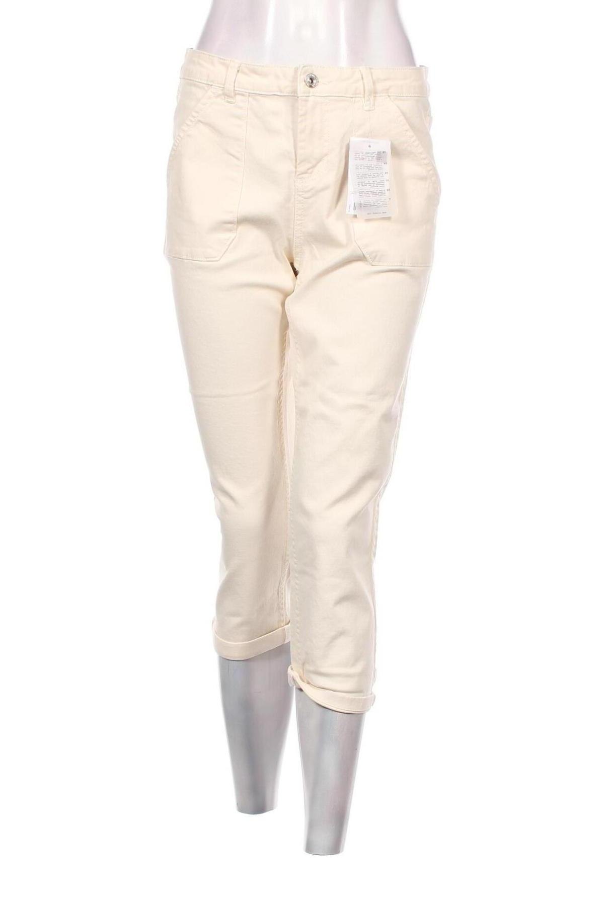 Γυναικείο παντελόνι Promod, Μέγεθος M, Χρώμα Εκρού, Τιμή 44,85 €