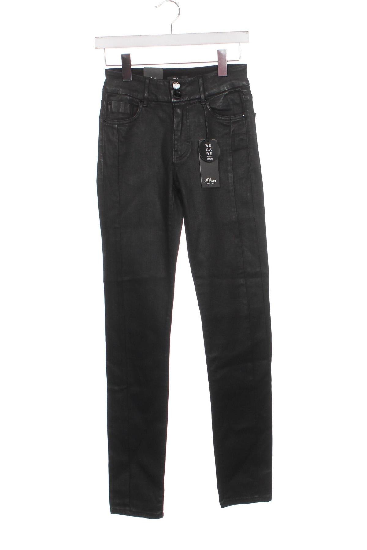 Дамски панталон S.Oliver Black Label, Размер XS, Цвят Черен, Цена 11,68 лв.