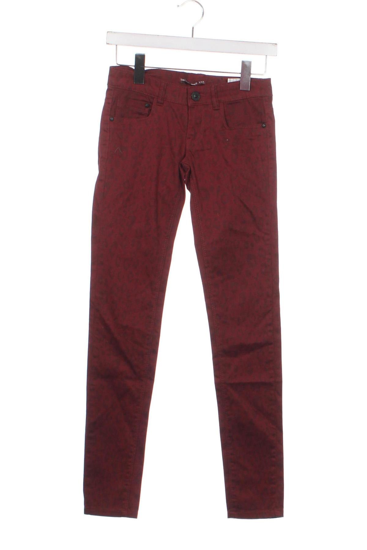 Γυναικείο παντελόνι Terranova, Μέγεθος XXS, Χρώμα Κόκκινο, Τιμή 8,30 €