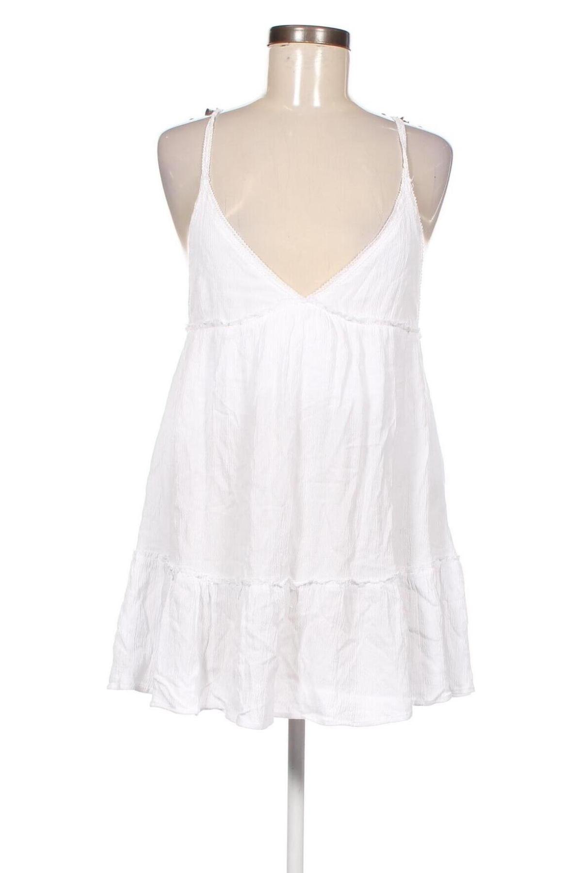Γυναικείο αμάνικο μπλουζάκι Pull&Bear, Μέγεθος M, Χρώμα Λευκό, Τιμή 7,47 €