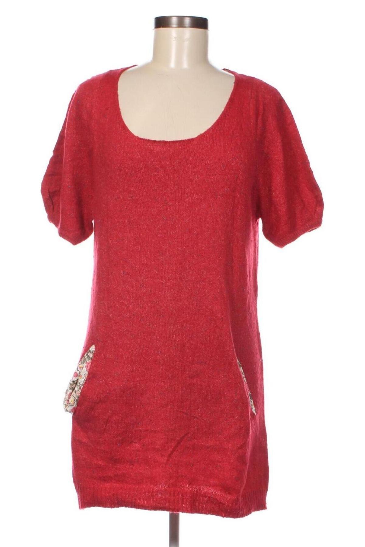 Дамски пуловер, Размер L, Цвят Червен, Цена 8,70 лв.