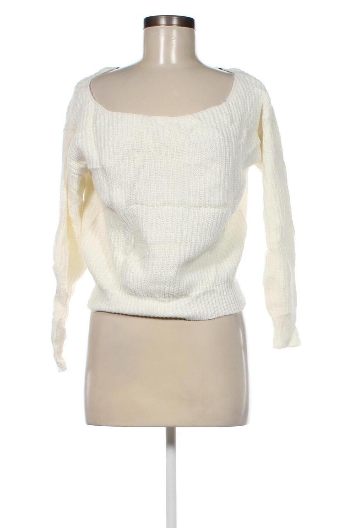 Дамски пуловер Boohoo, Размер S, Цвят Бял, Цена 8,70 лв.