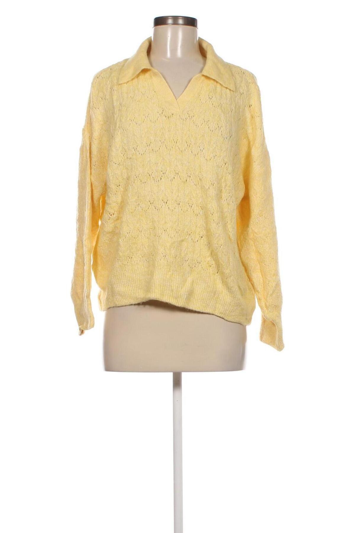 Дамски пуловер George, Размер L, Цвят Жълт, Цена 8,70 лв.
