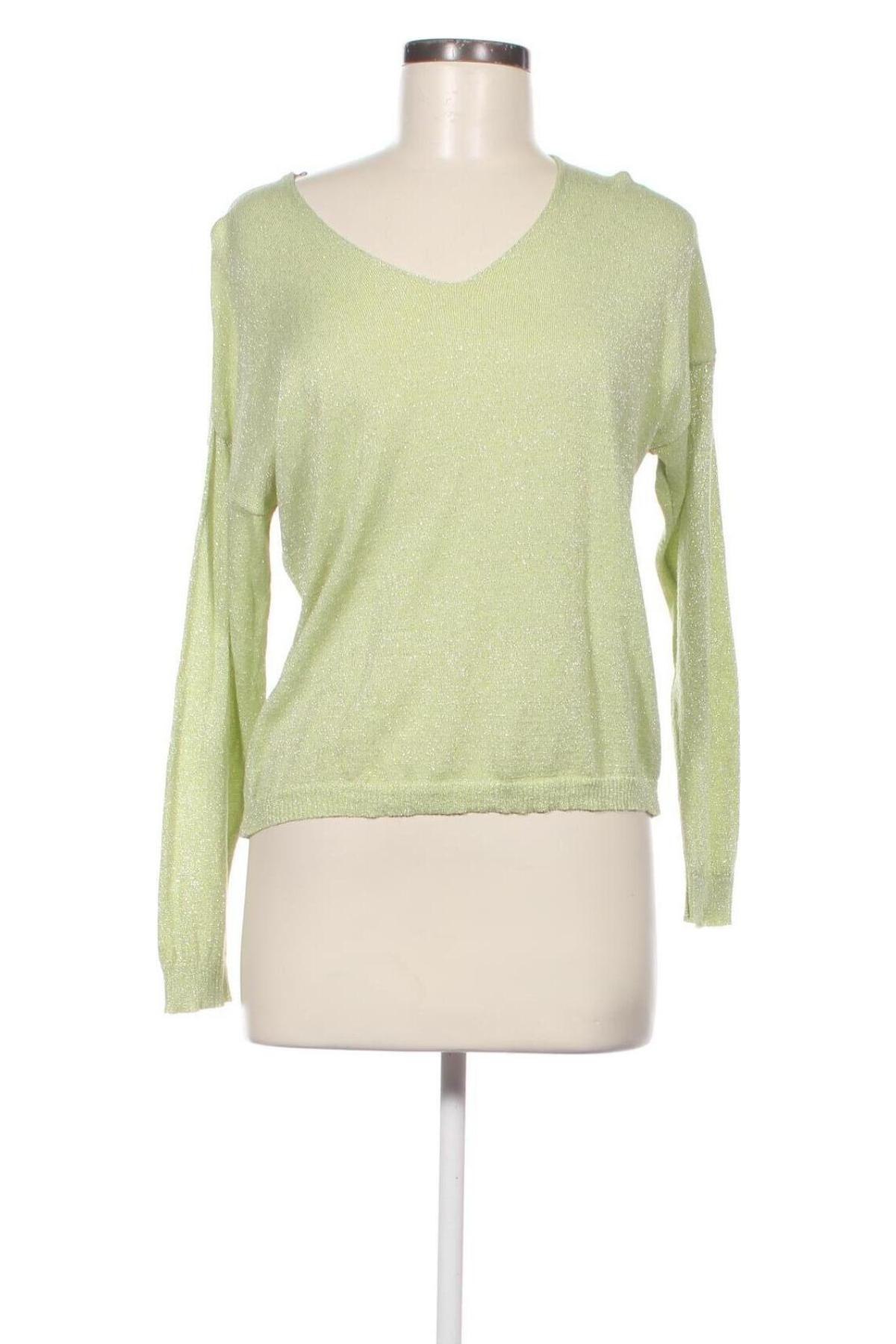 Дамски пуловер Made In Italy, Размер S, Цвят Зелен, Цена 6,67 лв.