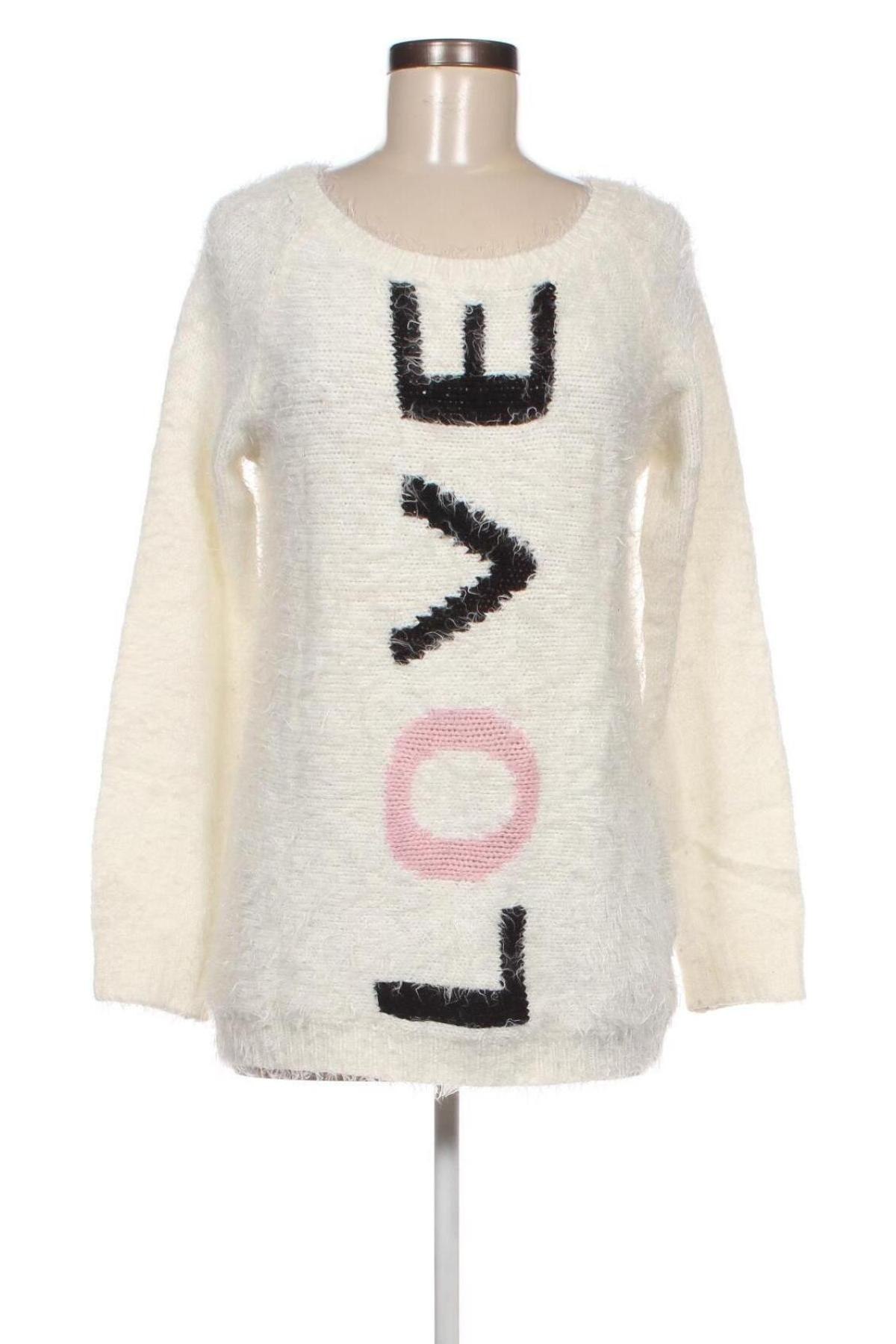 Γυναικείο πουλόβερ Mim, Μέγεθος M, Χρώμα Εκρού, Τιμή 4,49 €