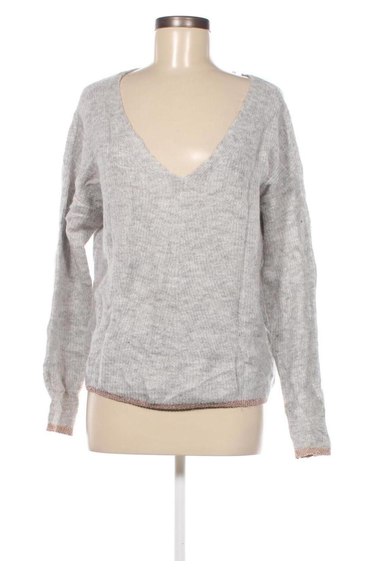Γυναικείο πουλόβερ Pieces, Μέγεθος M, Χρώμα Γκρί, Τιμή 3,46 €