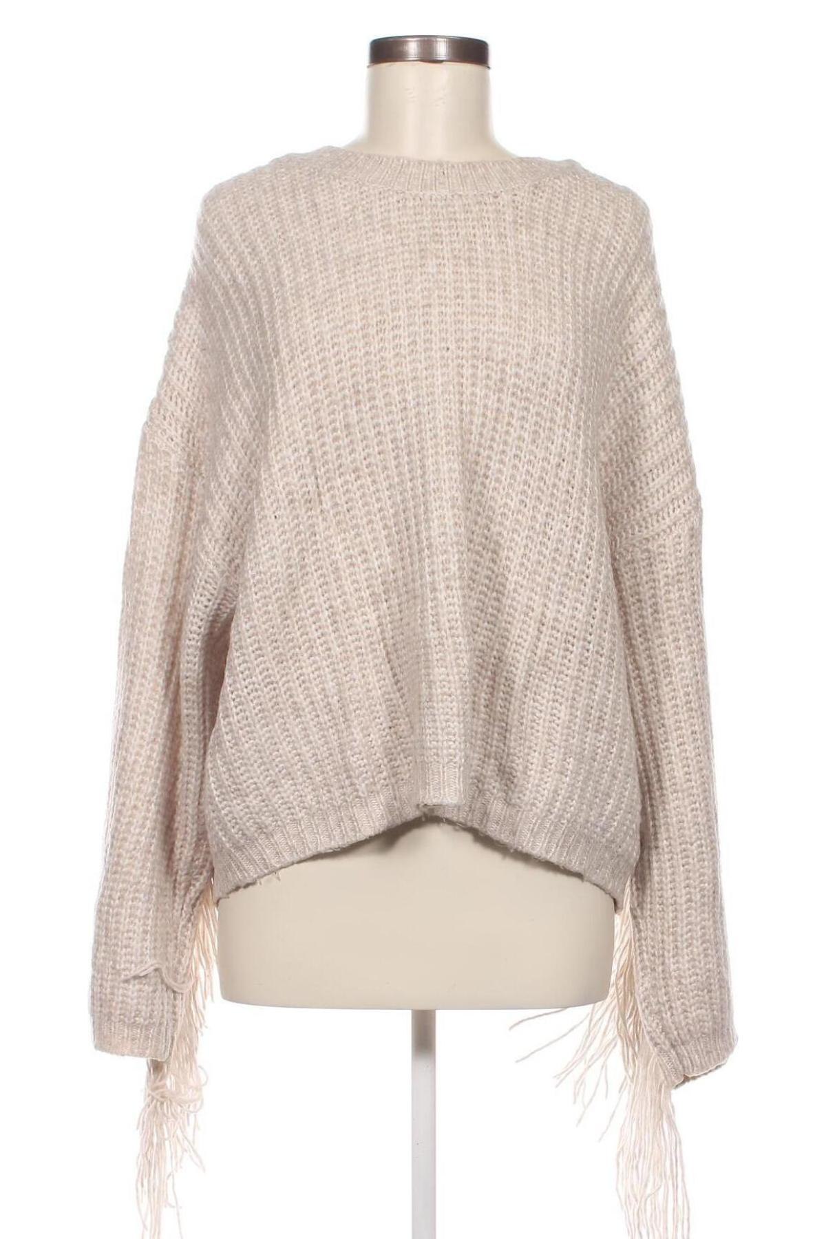 Γυναικείο πουλόβερ Pull&Bear, Μέγεθος L, Χρώμα  Μπέζ, Τιμή 6,28 €