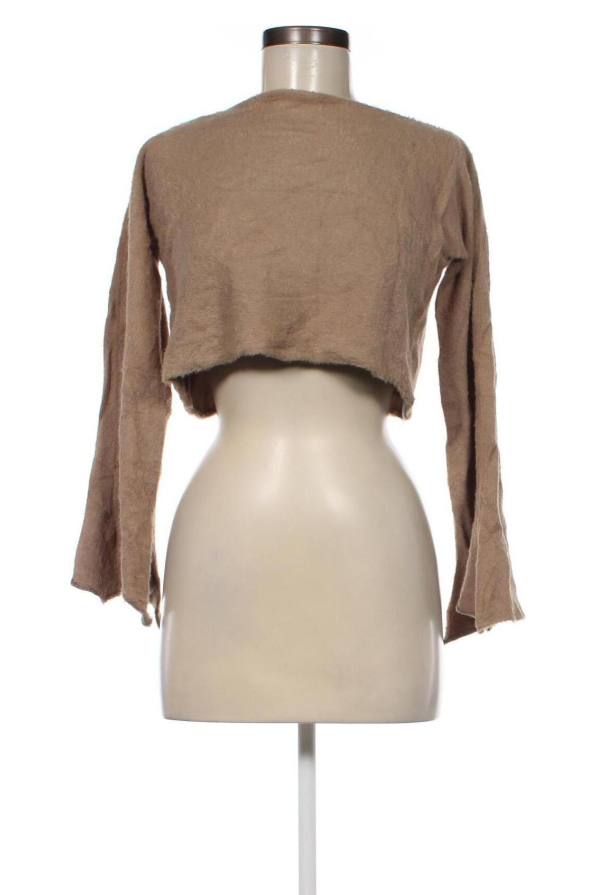 Дамски пуловер Zara, Размер S, Цвят Кафяв, Цена 5,20 лв.
