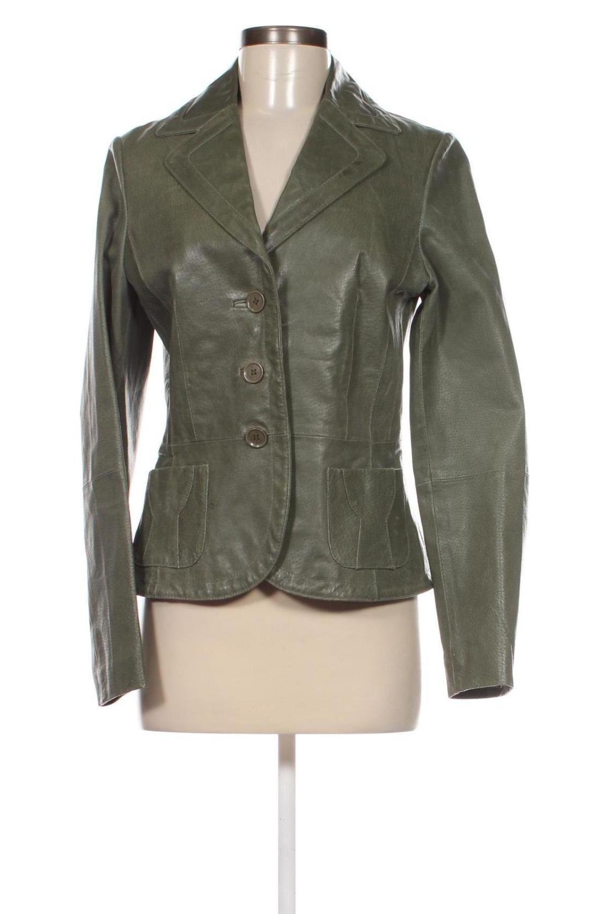 Dámska kožená bunda , Veľkosť S, Farba Zelená, Cena  19,13 €