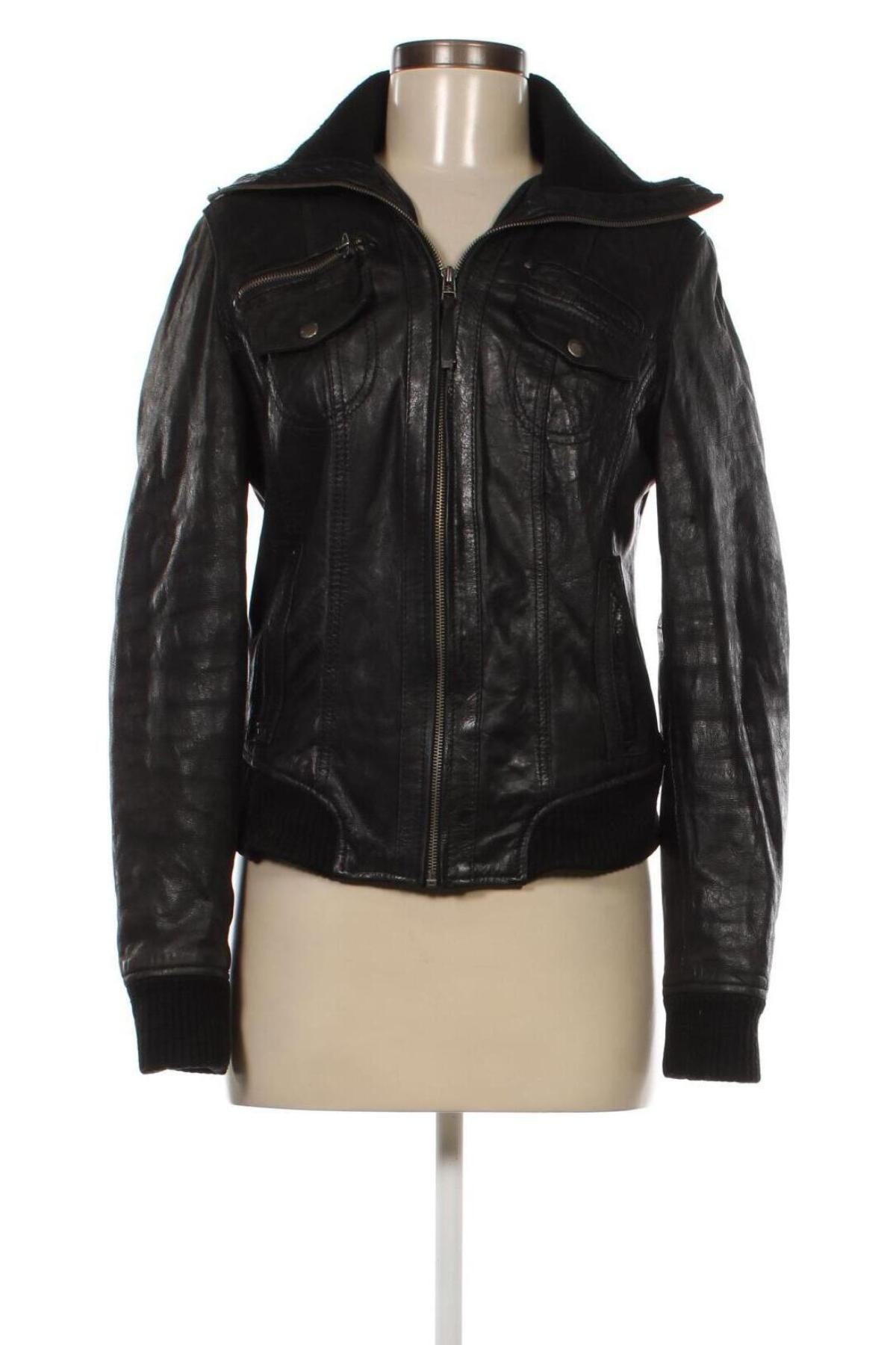 Dámska kožená bunda , Veľkosť L, Farba Čierna, Cena  23,12 €