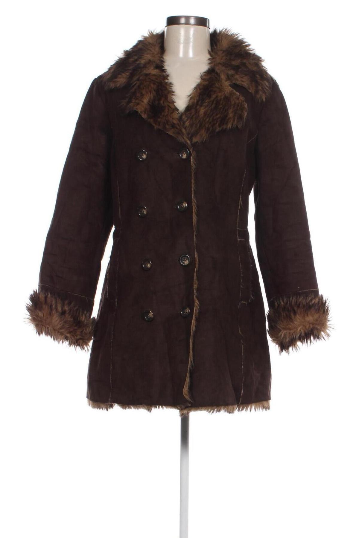 Дамско палто Anne L., Размер M, Цвят Кафяв, Цена 37,45 лв.