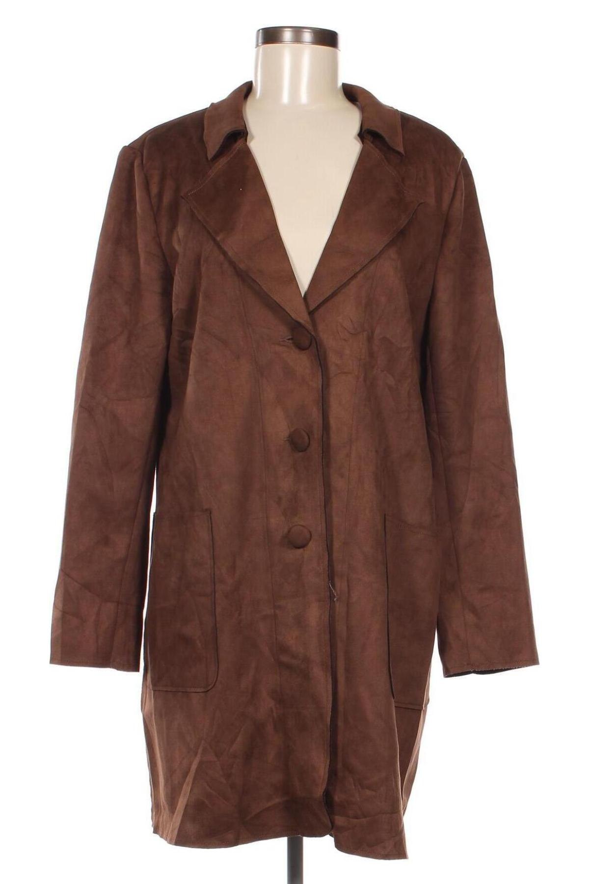 Γυναικείο παλτό Magaschoni, Μέγεθος XL, Χρώμα Καφέ, Τιμή 5,81 €