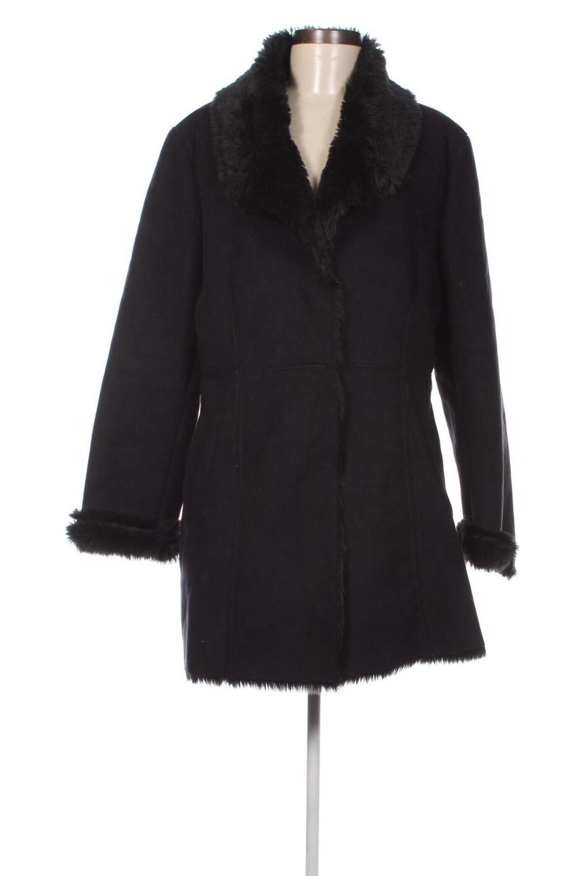 Дамско палто Tara, Размер L, Цвят Черен, Цена 37,45 лв.