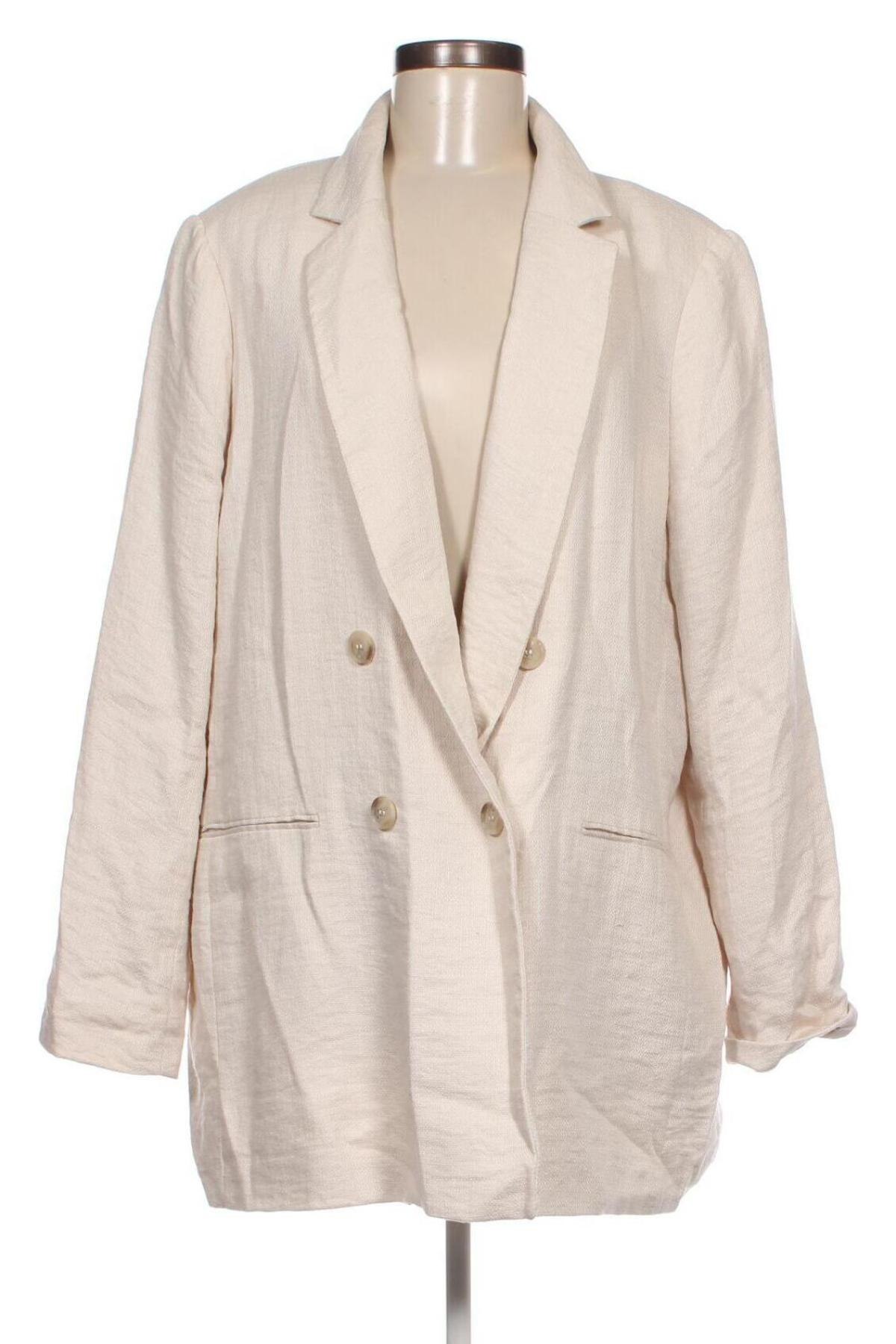 Γυναικείο σακάκι H&M, Μέγεθος XL, Χρώμα  Μπέζ, Τιμή 15,09 €