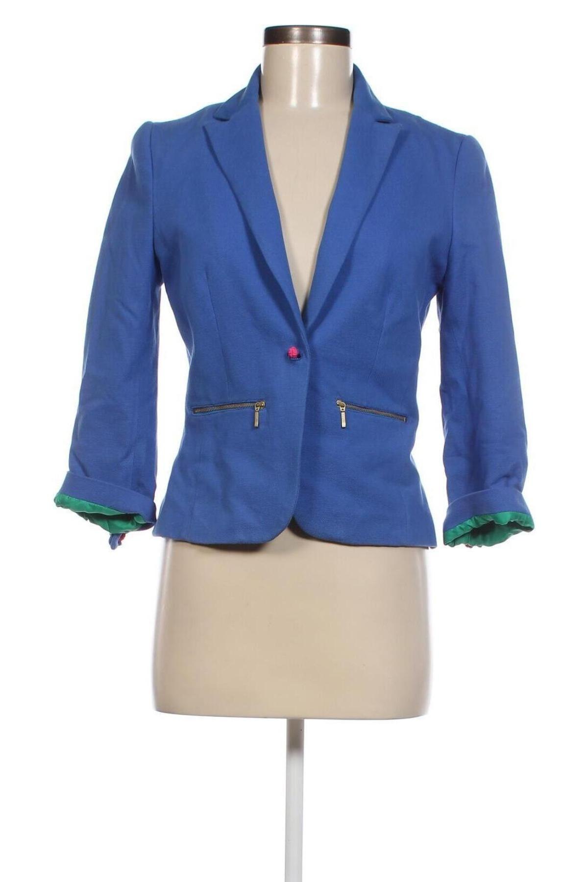 Γυναικείο σακάκι Zara Trafaluc, Μέγεθος L, Χρώμα Μπλέ, Τιμή 12,20 €