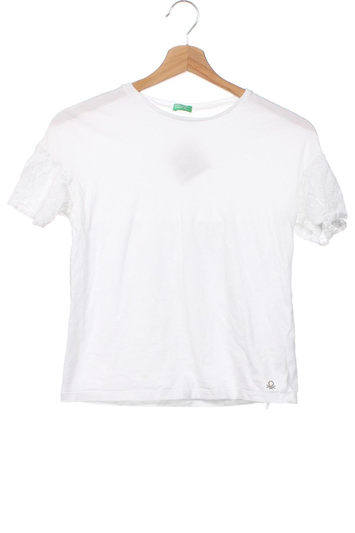 Παιδική μπλούζα United Colors Of Benetton, Μέγεθος 12-13y/ 158-164 εκ., Χρώμα Λευκό, Τιμή 16,44 €