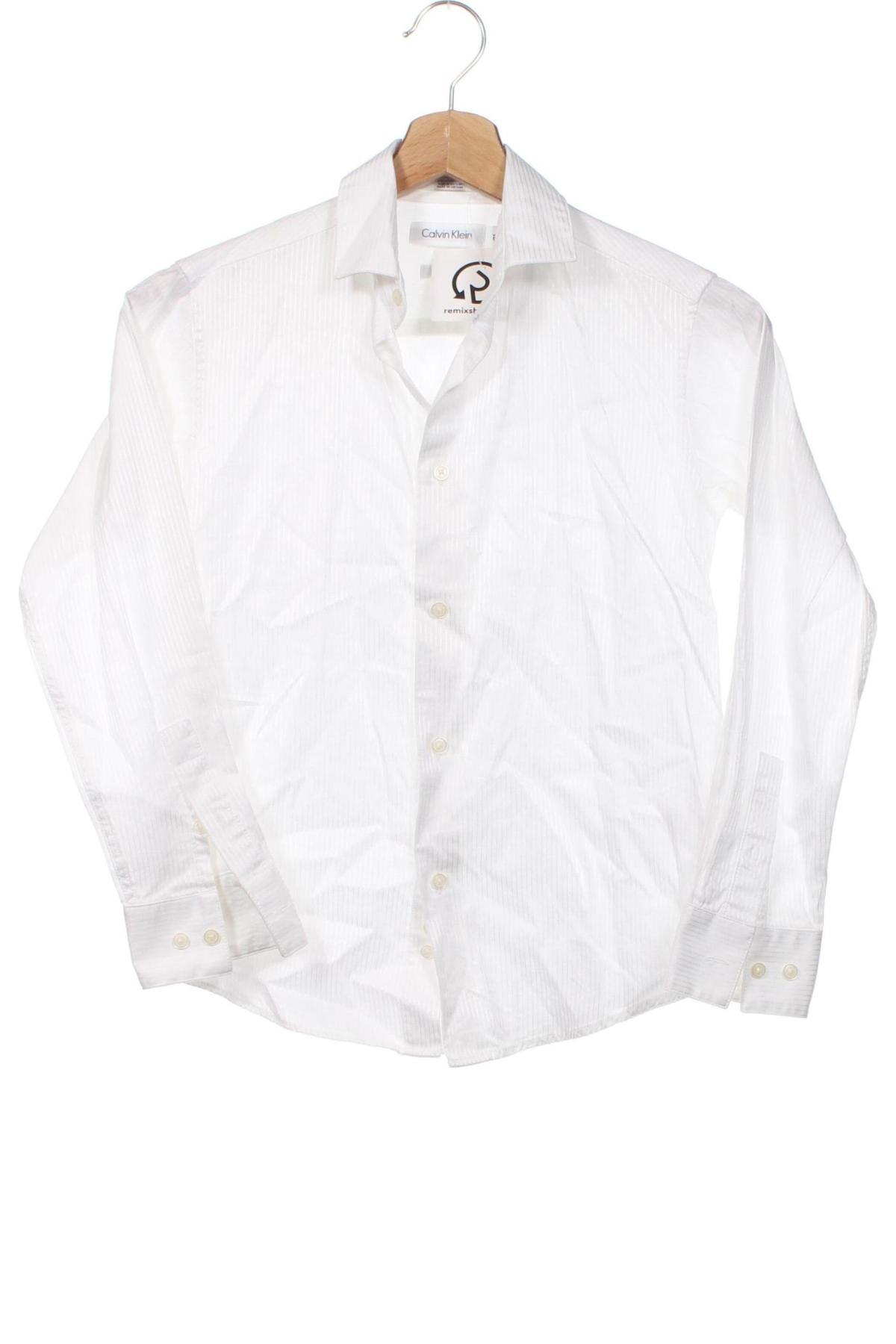 Детска риза Calvin Klein, Размер 10-11y/ 146-152 см, Цвят Бял, Цена 110,15 лв.