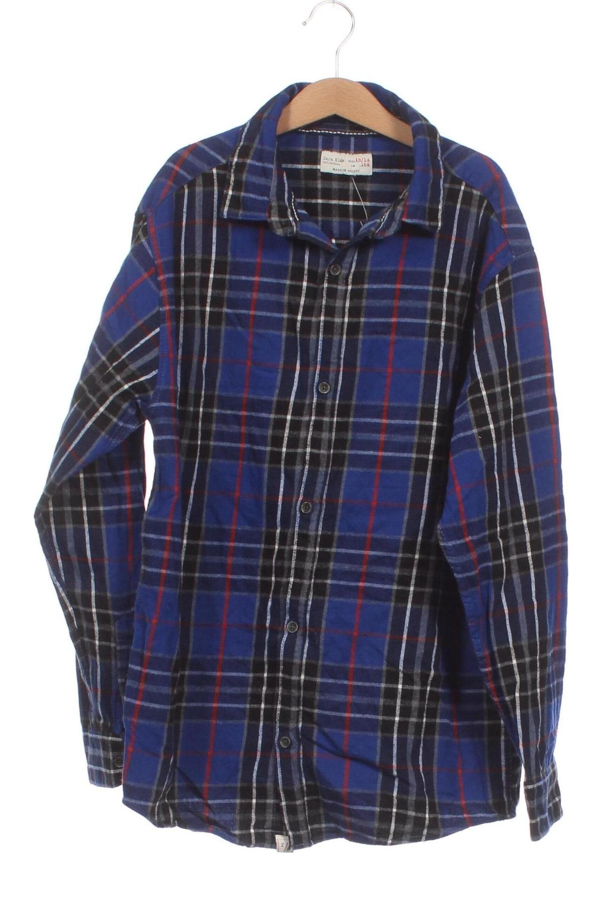 Παιδικό πουκάμισο Zara Kids, Μέγεθος 13-14y/ 164-168 εκ., Χρώμα Πολύχρωμο, Τιμή 2,52 €