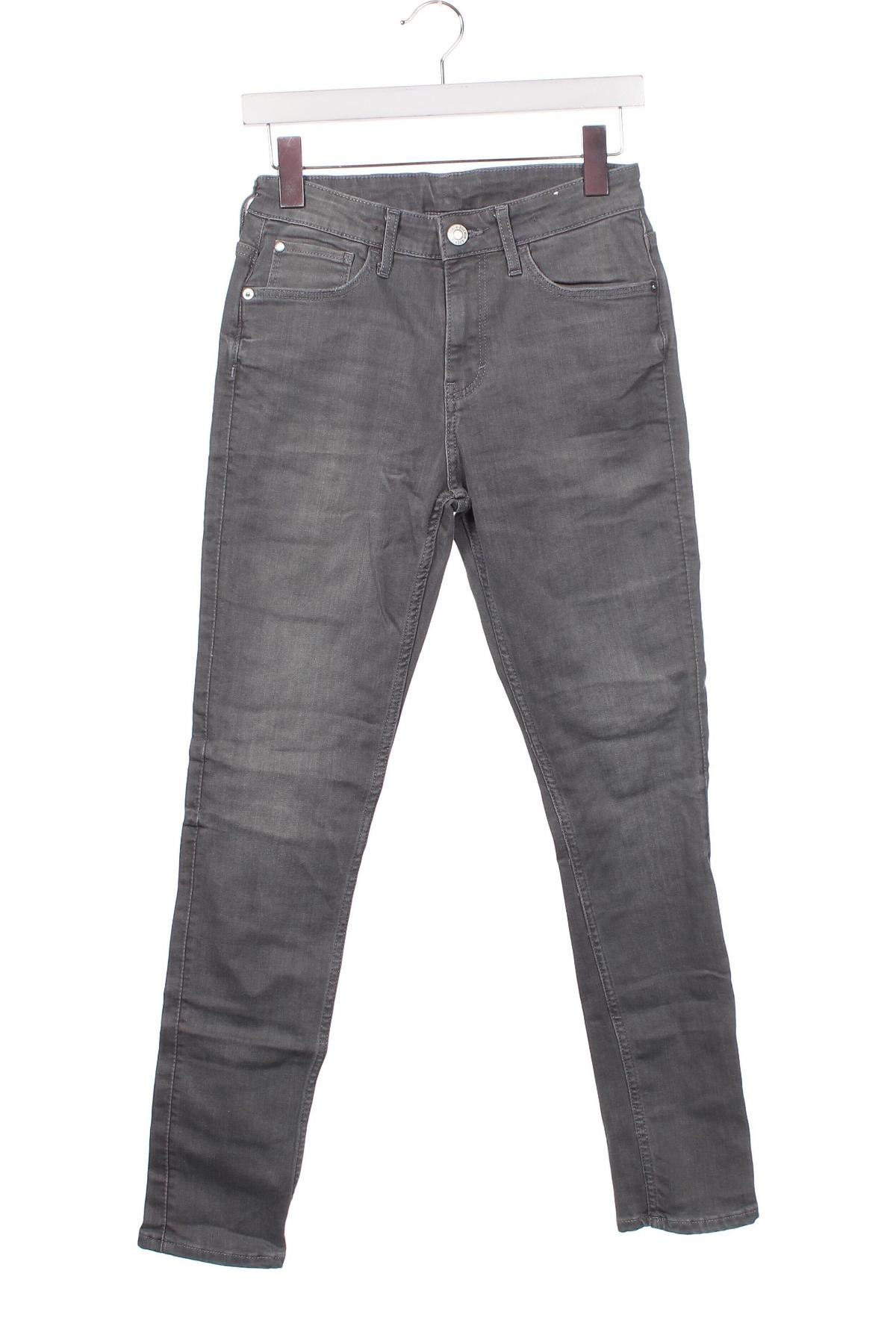 Dziecięce jeansy H&M, Rozmiar 12-13y/ 158-164 cm, Kolor Szary, Cena 22,17 zł