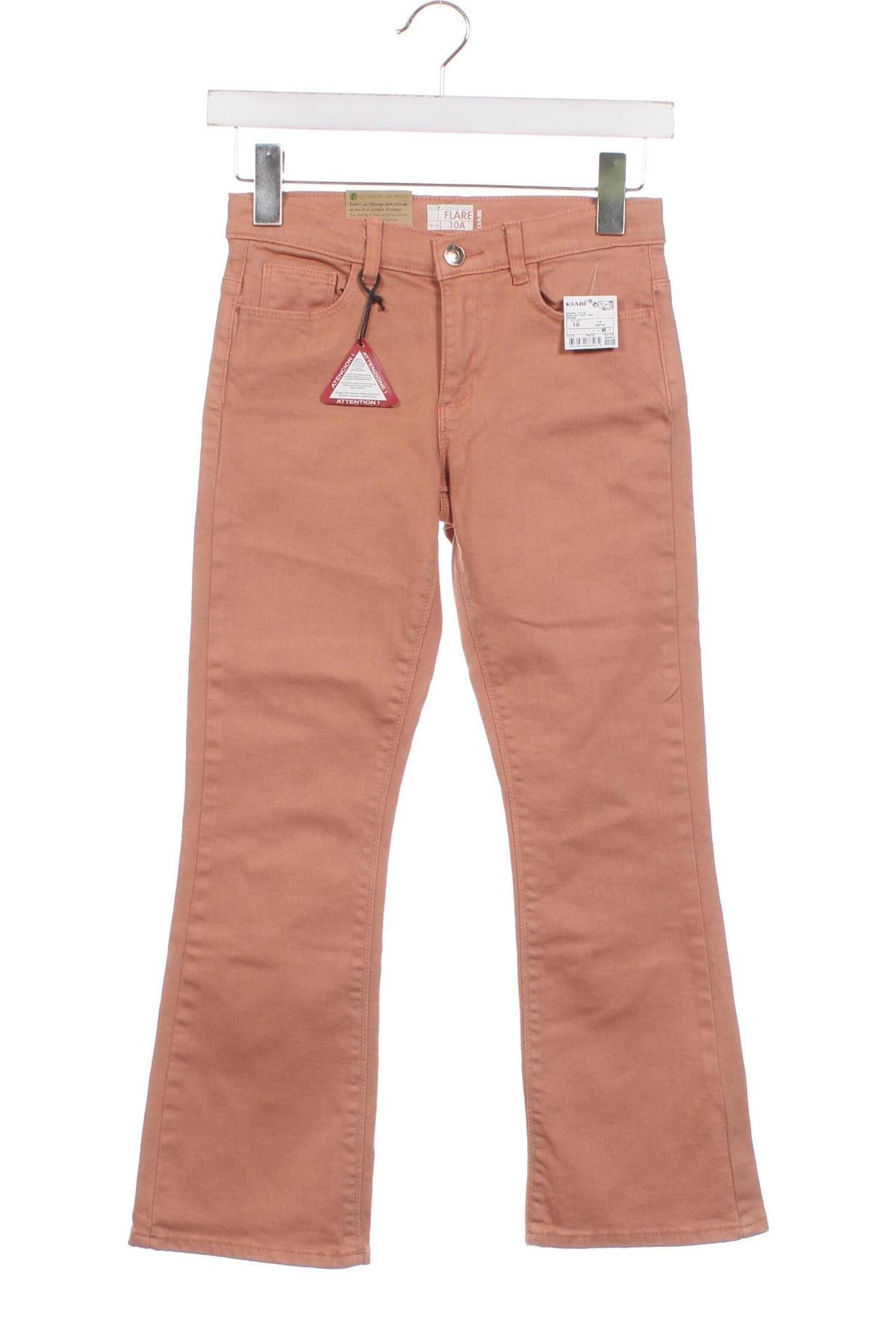 Kinderjeans Kiabi, Größe 9-10y/ 140-146 cm, Farbe Orange, Preis € 20,10